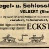 Advertentie 1909 Vereinigte Riegel- und Schlossfabriken, Velbert (Duitsland)