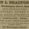 Advertentie 1865 schaatsenverkoper Bradford&Co, Boston, MA (USA)