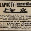 Advertentie 1932 schaatsenmaker József Lápócsy, Budapest (Hongarije)