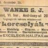 Advertentie Exelsior-Halifax-schaats van S.J. Wanke, Budapest (Hongarije)