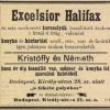 Advertentie Exelsior-Halifax-schaats, Budapest (Hongarije)