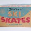 Doos KInder sneeuw-/skischaats schaatsenmaker F.D.PetersCo, Goversville (NY, USA)