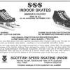 Advertentie oktober 1981 met SSS shortrack schaatsen