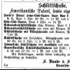 Advertentie 1874 (?) schaatsenmaker S.Kunde&Sohn, Dresden (Duitsland)