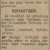 Advertentie 1925 schaatsenmaker S. v.d. Molen, Boornbergum