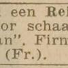 Advertentie 1934 Schaatsenfabriek De Pelikaan schaatsenmaker F. Nauta, Oudehaske