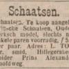 Advertentie 1902 Leendert Ton, Hillegersberg