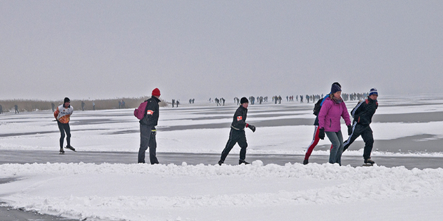 Foto's Blokzijler merentocht Leo Wouters 25 januari 2013